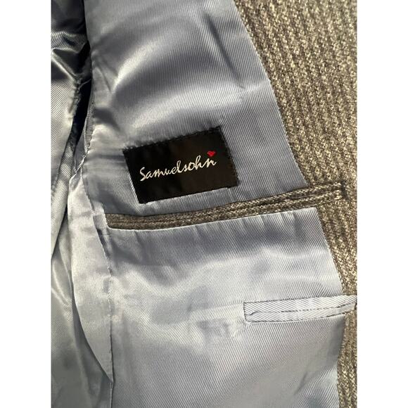 Men's Plainclothes Gray Wool Long Sleeve Winter Blazer Sz 40 - Picture 3 of 4